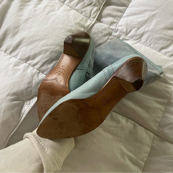 Vintage Francesca Martello blue leather boots - Picture 4 of 8